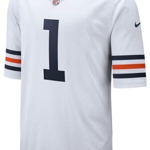 Nike Men's White and Black Football Jersey